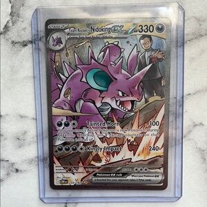 Pokemon | Toys | Pokemon Trading Card Purple Nidoking Ex | Poshmark
